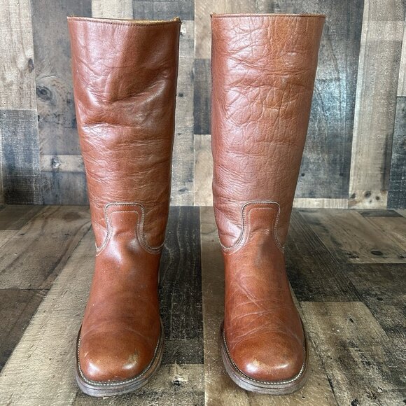 Frye 2955 Vintage White Label Tall Campus Boots Mens 11 D - Picture 7 of 12